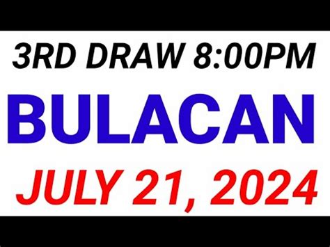 STL BULACAN July 04,2024 3rd draw result @followers .